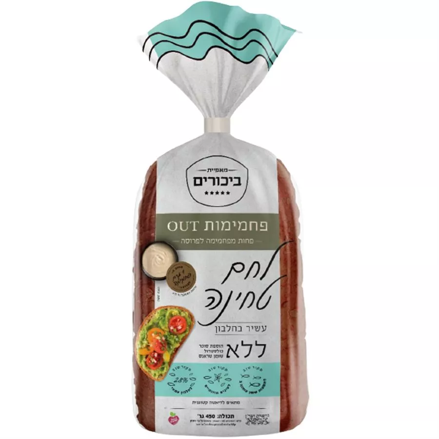 ביכורים מאפיית בוטיק לחם טחינה עשיר בחלבון 450 גרם