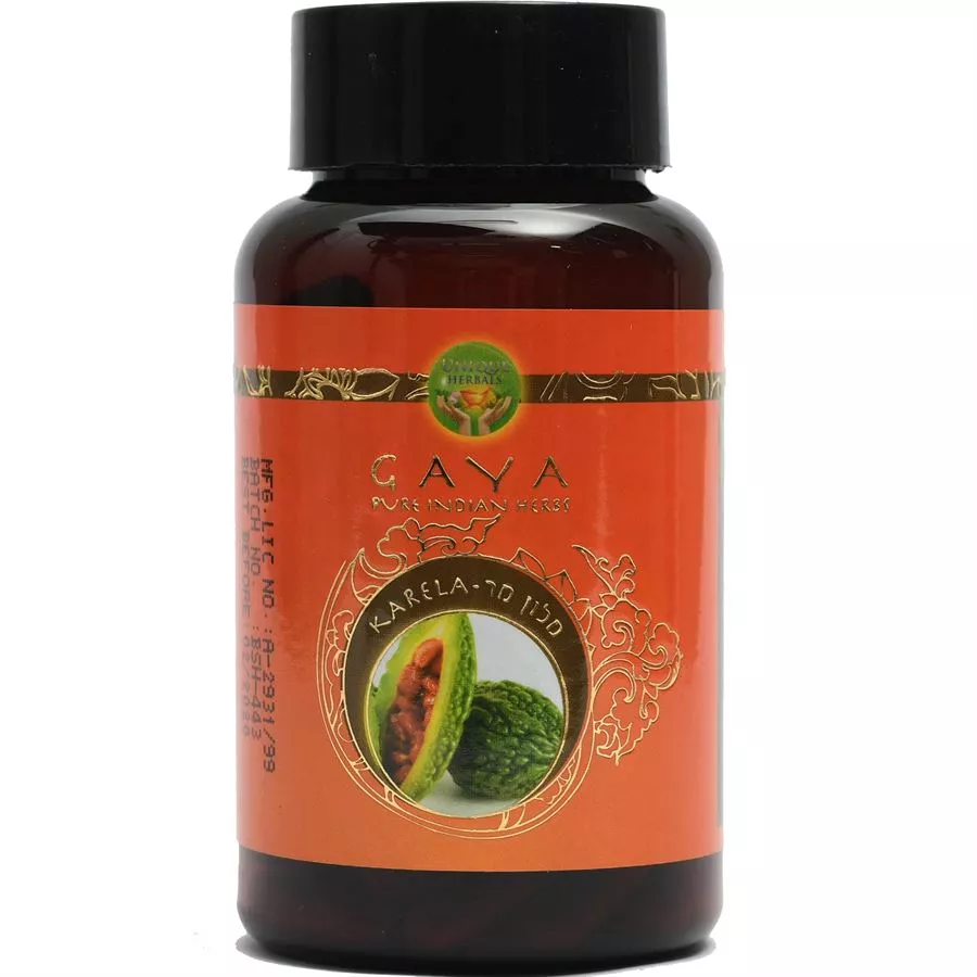 גאיה - קרלה כמוסות צמחים 54.5 גרם 90 כמוסות GAYA Pure Indian Herbs Karela