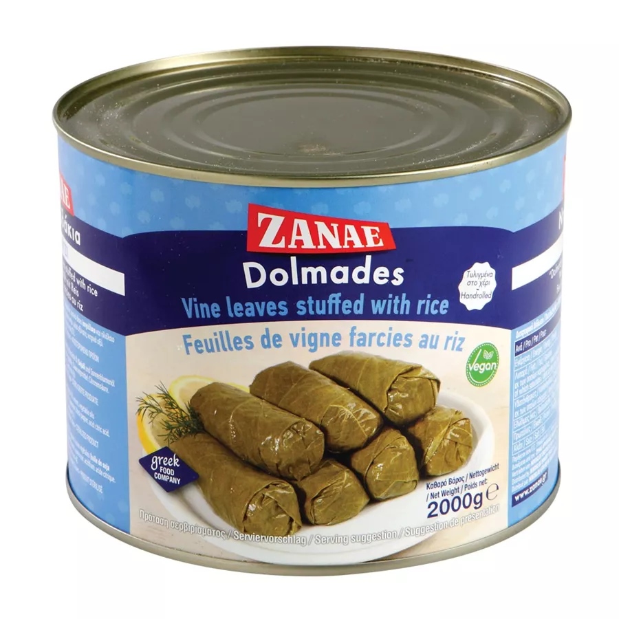 עלי גפן ממולאים באורז 400 גרם  ZANAE