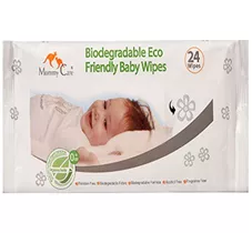 מגבונים אקולוגיים מתכלים מאמי קר טוגו 24 Mommy Care Biodegradable Eco Baby Wipes ToGO כליל הטבע