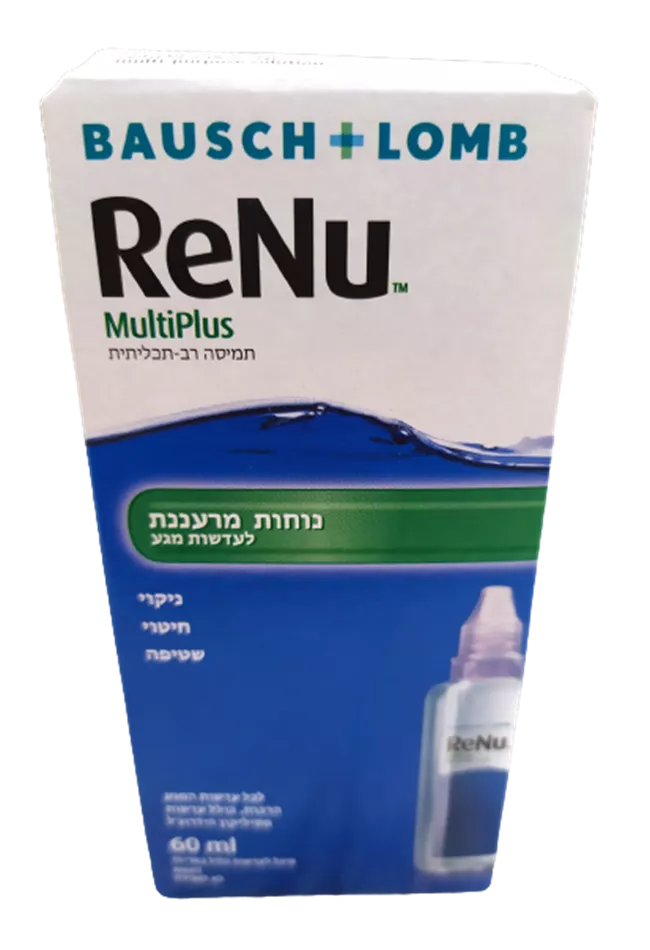 תמיסה לניקוי עדשות מגע - ReNu MULTIPLUS