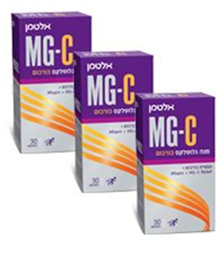 MG-C מגה גלופלקס כורכום - אלטמן  מארז שלישייה 3*30 כמוסות Altman MG-C Mega Gluflex Curcum