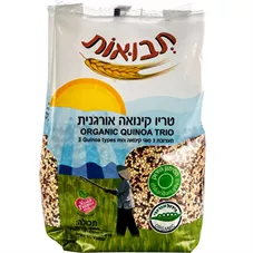 תבואות טריו קינואה אורגנית 500 גרם Tvuot Organic Organic Quinoa Trio כליל הטבע