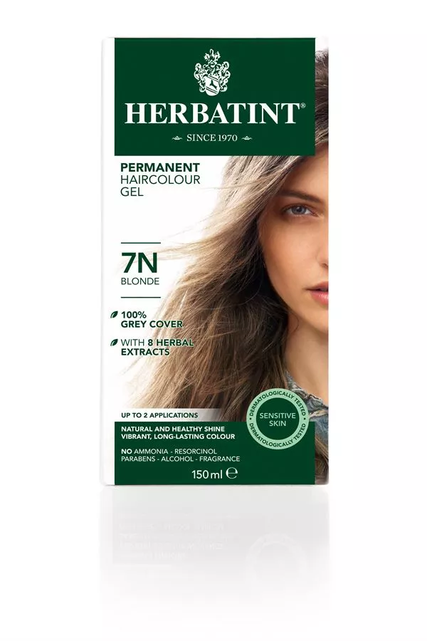 צבע שיער 7N בלונד הרבטינט Herbatint Permanent Herbal Haircolour Gel