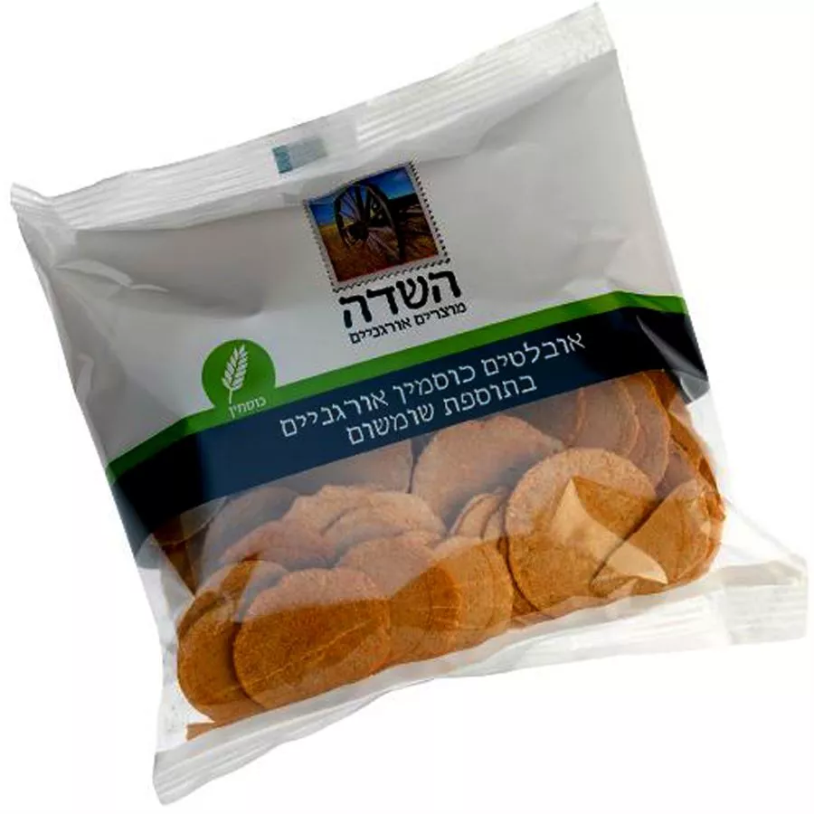 השדה - אובלטים כוסמין אורגניים בתוספת שומשום השדה 100 גרם Hasade Organic Whole Spelt Sesame Dippers