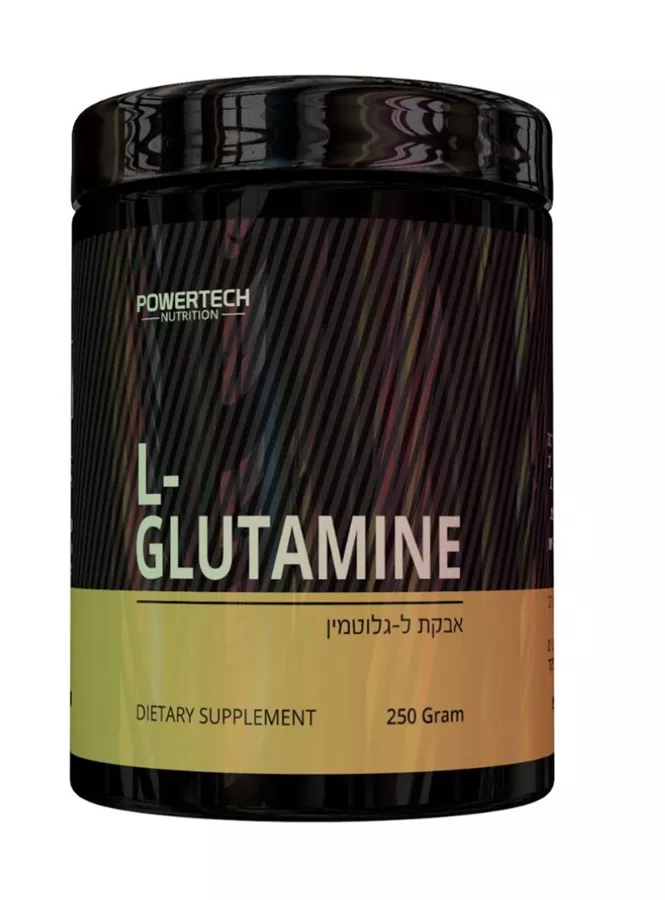 פאוור טק אבקת גלוטמין ללא טעם 250 גרם Powertech Pure L-GLUTAMINE