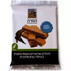 השדה - וופלים אורגניים מקמח כוסמין במילוי קרם חרובים  200 גרם Hasade כליל הטבע