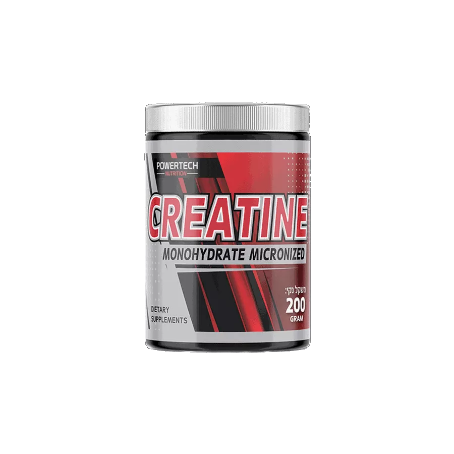 אבקת קראטין ללא טעם 200 גרם POWERTECH NUTRITION Creatine Monohydrate Micronized