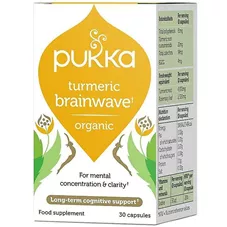 פוקה - כורכום הארה 30 כמוסות Pukka BrainwaveTurmeric clarity כליל הטבע