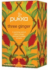 פוקה - שלוש ג'ינג'ר 20 שקיקים Pukka Three Ginger כליל הטבע