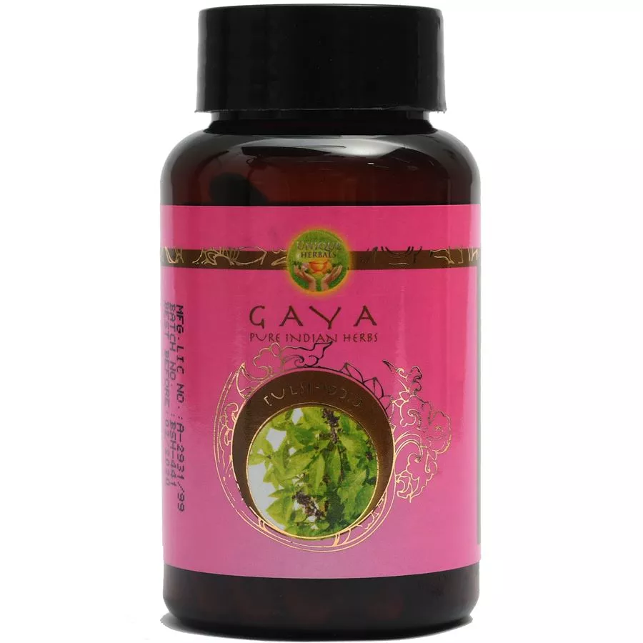 גאיה - טולסי כמוסות צמחים 54.5 גרם GAYA PURE INDIAN HERBS TULSI