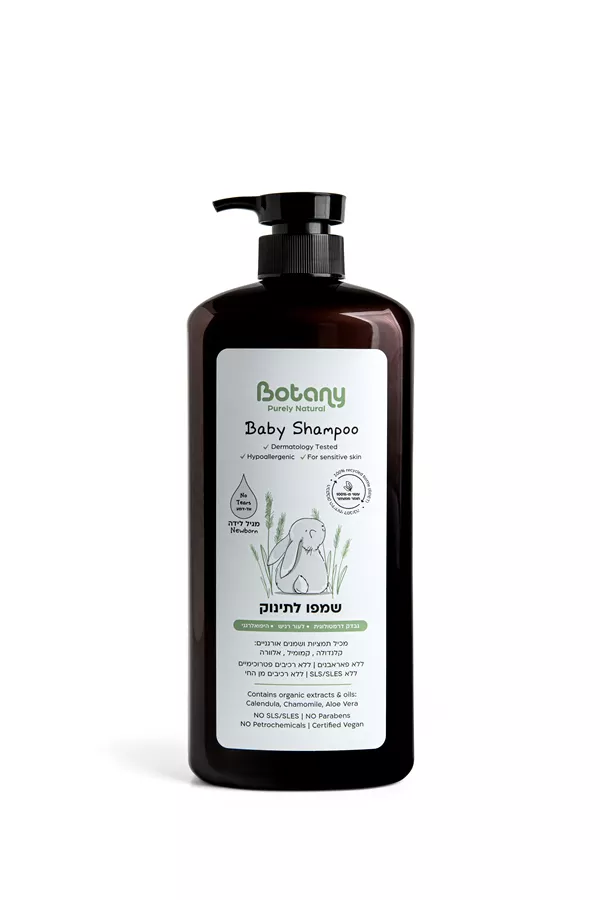 בוטני שמפו לתינוק  1 ליטר BOTANY BABY SHAMPOO