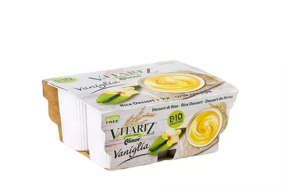 מעדן אורז אורגני - וניל 400 גרם VITARIZ Rice Dessert Cacao