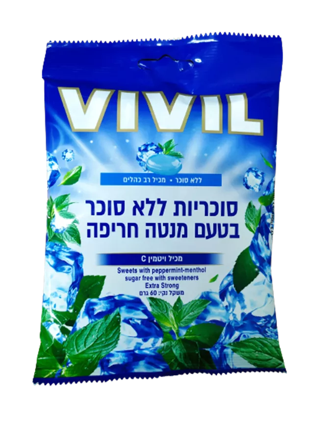 סוכריות בטעם מנטה חריפה - VIVIL