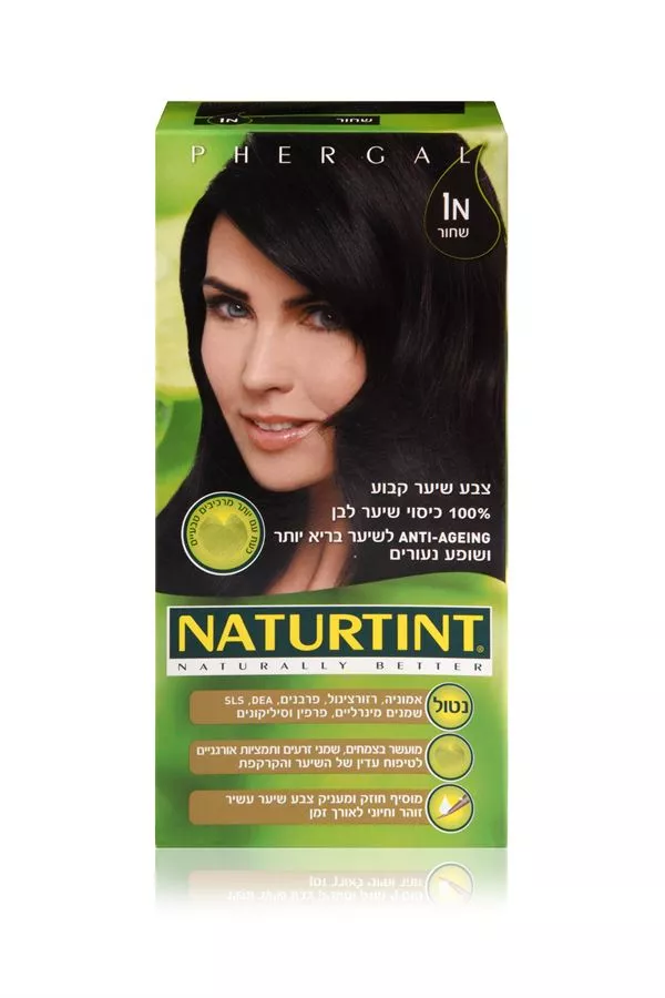 נטורטינט ערכת צבע שיער קבוע 1N שחור 60 מ