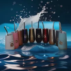 כוס מאטה עם מכסה + בומביג'ה מתנה כליל הטבע