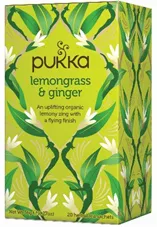 פוקה - למון גראס וג'נג'ר 20 שקיקים Pukka Lemongss & Ginger כליל הטבע