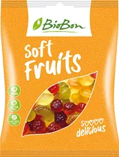 סוכריות גומי אורגניות בטעם פירות 100 גרם BIO BON SOFT FRUITS WITHOUT GELATEN כליל הטבע