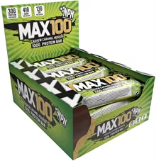 מארז 12 יח חטיף חלבונים עם קשיו וקרמל 100 גרם MAX100 CASHEW CARAMEL HEAVEN כליל הטבע