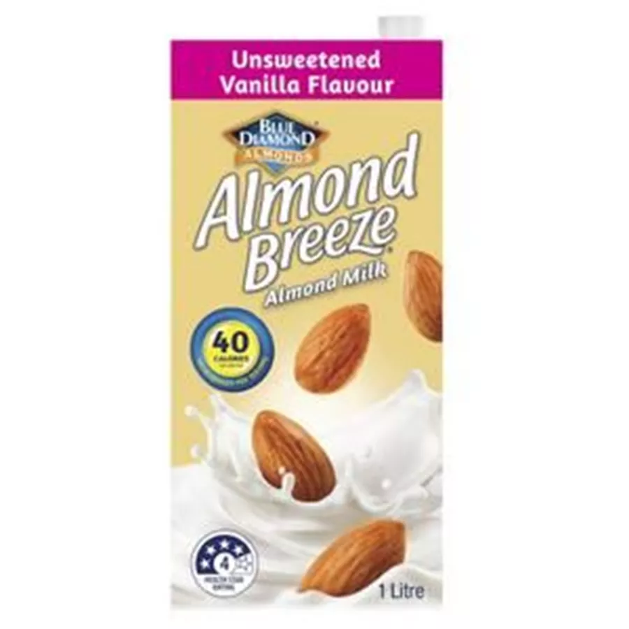 בלו דימונד משקה שקדים בטעם וניל ממותק 1 ליטר Blue Diamond Almond Breeze