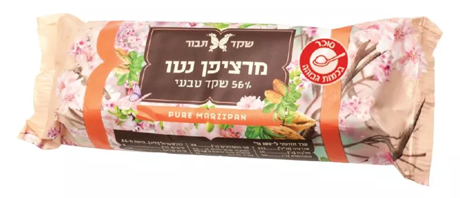 חטיף מרציפן נטו שקד תבור 200 גרם Pure Marzipan