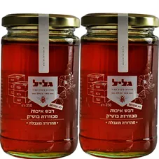 דבש איכותי מכוורות בוטיק גליל מהדורה מוגבלת זוג 2*700 גרם Galil כליל הטבע