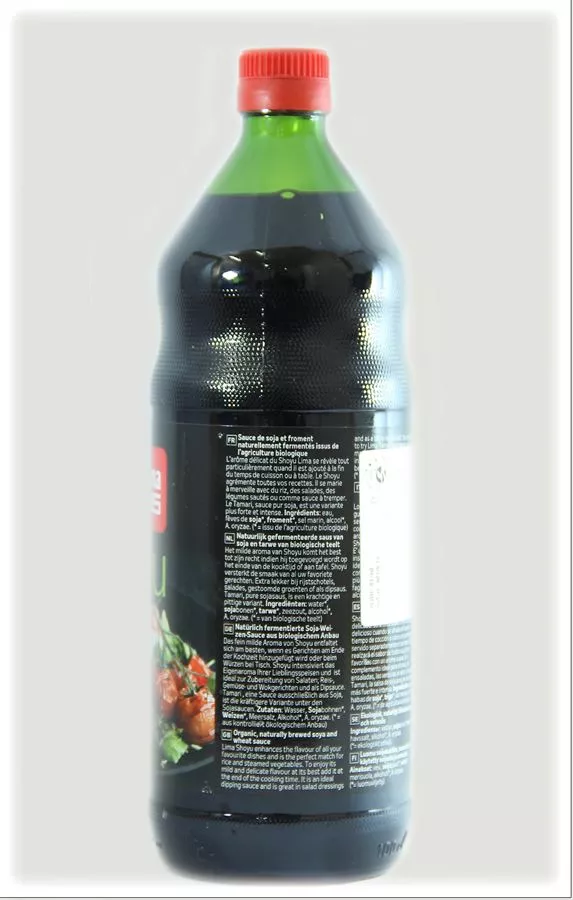 רוטב סויה אורגני לימה 1 ליטר Lima Organic Soy Sauce