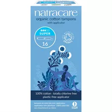 טמפונים עם מוליך סופר 16 יח' - נטראקר - NATRACARE כליל הטבע
