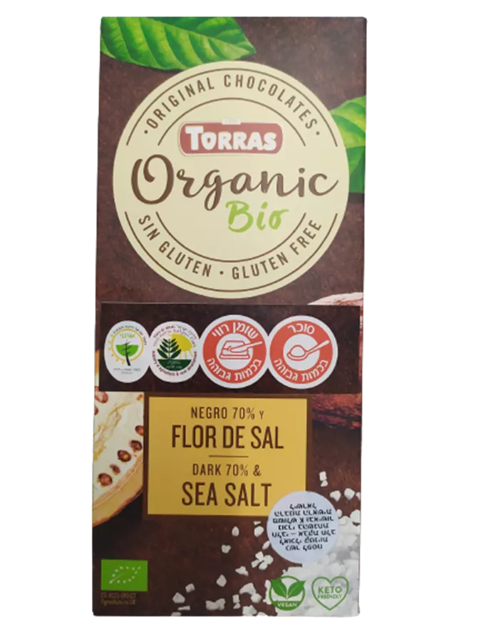 טוראס - שוקולד מריר אורגני 70% - TORRAS ORGANIC BIO
