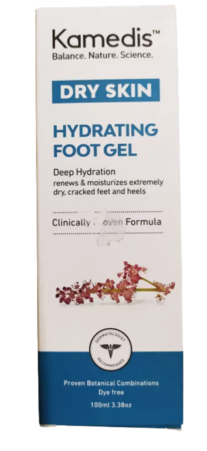 קמדיס - ג'ל לחות לעור יבש בכפות הרגליים - KAMEDIS DRY SKIN HYDRATING FOOT GEL