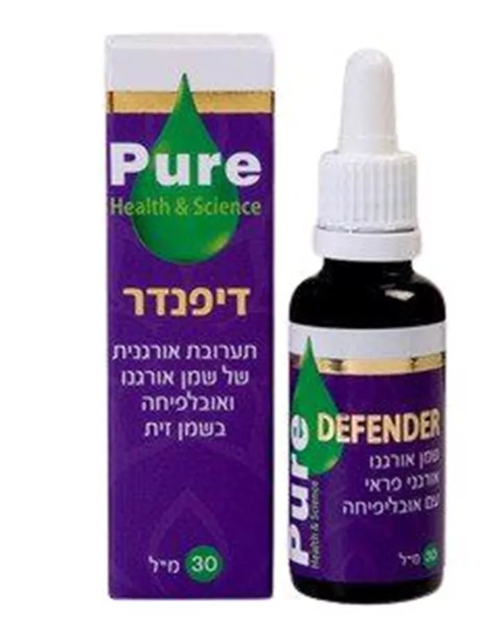 פיור דיפנדר שמן אורגנו אורגני פראי עם אובליפיחה 30 מ