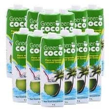מי קוקוס גרין קוקו אורגני 1 ליטר 12 יחידות Green Coco 2 כליל הטבע