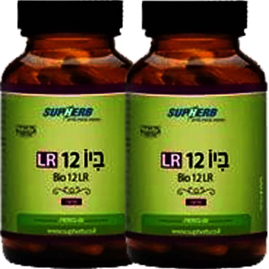 סופהרב  - ביו 12 Lr פרוביוטיקה זוג  2*60 כמוסות Supherb Bio 12 Lr Family Probiotic
