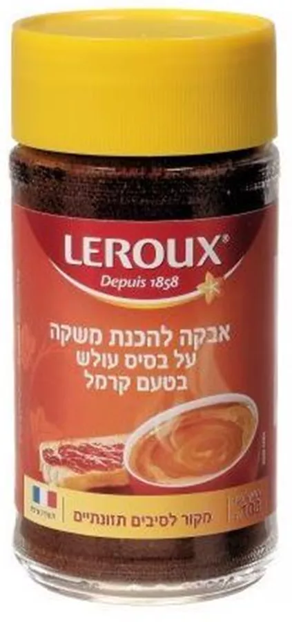 לרו אבקה להכנת משקה על בסיס עולש בטעם קרמל 100 גרם Leroux