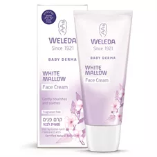 קרם פנים נטופית לבנה לתינוק וולדה 50 מ"ל Weleda Face Cream White Mallow כליל הטבע