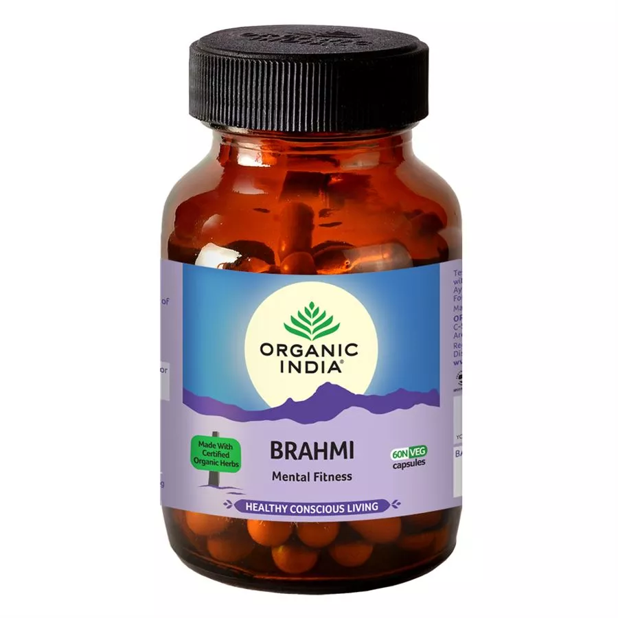 אורגניק אינדיה ברהמי גוטוקולה 60 קפסולות Organic India Brahmi - Gotu Kola