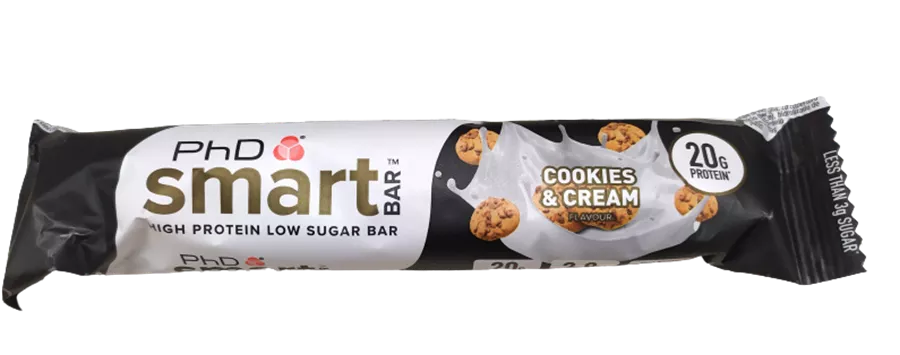 חטיף חלבון קרם עוגיות - PHD SMART BAR COOKIES & CREAM