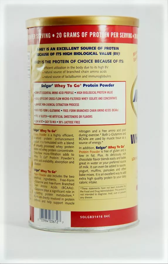 אבקת חלבון מֵי גבינה סולגאר 435.5 גרם Solgar Protein Chocolate Flavor Powder