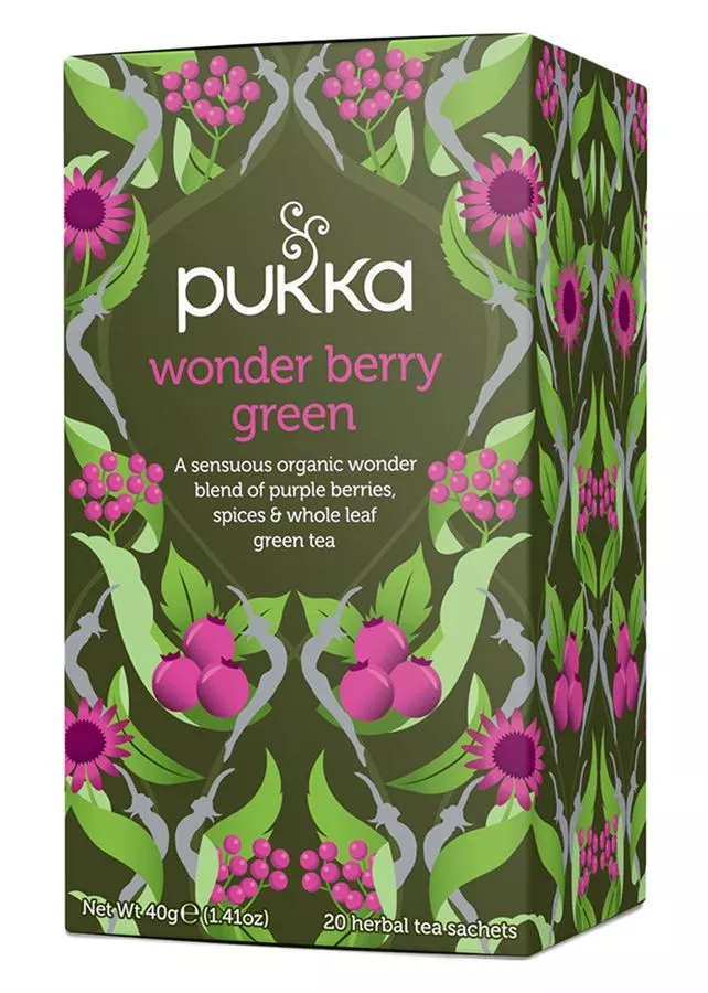 פוקה - תה ירוק ותותי בר 40 גרם 20 שקיקים Pukka Earl Grey