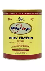 אבקת חלבון מֵי גבינה סולגאר 907 גרם Solgar Protein Vanilla Naturally Flavored Powder כליל הטבע