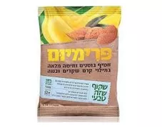 חטיף בוטנים וחיטה מלאה במילוי קרם שקדים ובננה שקוף שזה טבעי 30 גרם Shakoof-Tivi כליל הטבע