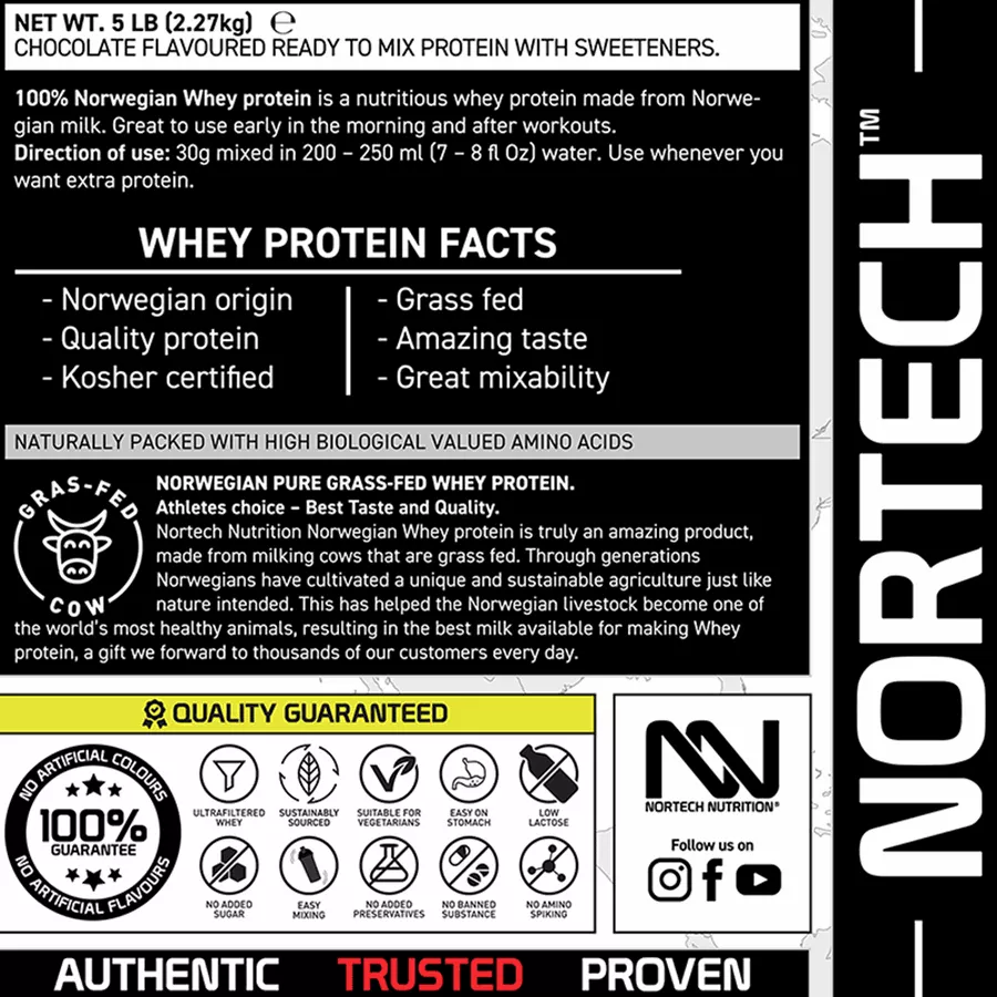 אבקת חלבון נורוויגאן בננה  - NORWEGIAN Whey - Nortech Nutrition