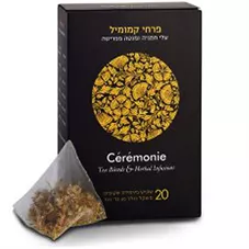 סרמוני תה - פרחי קמומיל ( עם מנטה פפריטה ) 30 גרם 20 שקיקי פירמידה Ceremonie Chamomile Flowers כליל הטבע