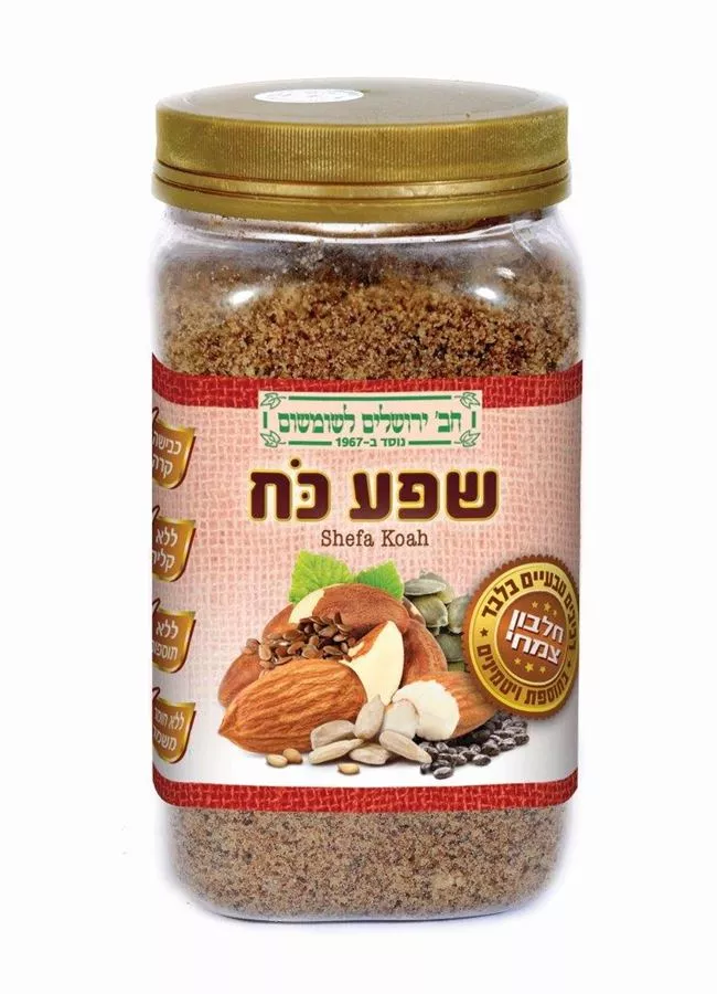 חברת ירושלים לשומשום שפע כוח חלבון צמחי בתוספת ויטמינים 300 גרם