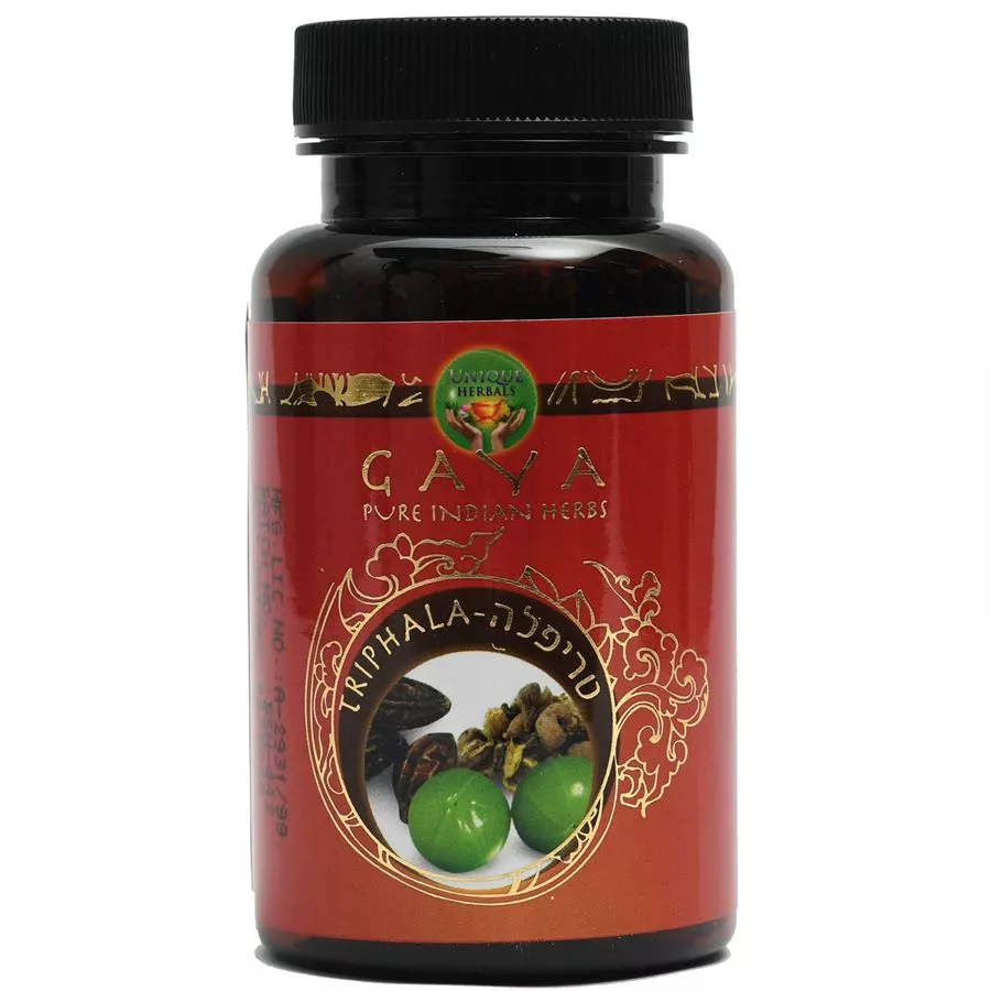 גאיה - טריפלה כמוסות צמחים 54.5 גרם GAYA PURE INDIAN HERBS TRIPHALA