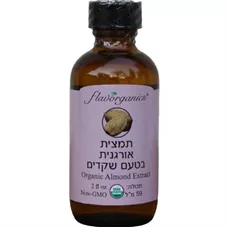 פלואורגניקס - תמצית אורגנית בטעם שקדים 59 מ"ל Flaworganics Organic Almond Extract כליל הטבע