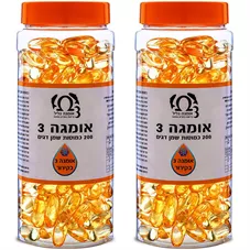 אומגה 3 - אומגה גליל  מארז זוגי 2*200 כמוסות Omega Galil Omega 3 כליל הטבע