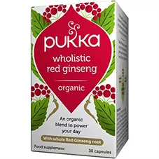 פוקה - ג'ינסנג אדום הוליסטי 30 כמוסות Pukka Ginseng כליל הטבע