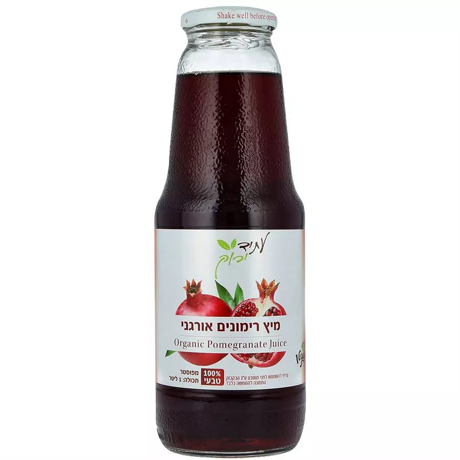 עתיד ירוק מיץ רימונים אורגני 1 ליטר Organic Pomegranate Juice