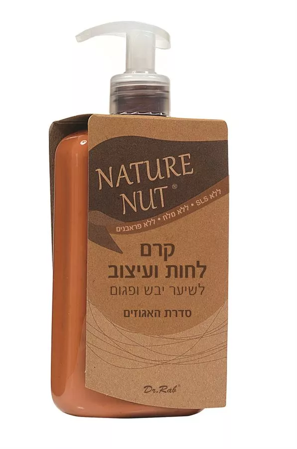 קרם לחות ועיצוב לשיער יבש ופגום סדרת האגוזים נייטשר נאט 400 מ